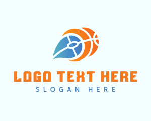 Ball - Basketball Fiery Comet logo design