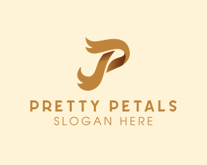 Elegant Cursive Ribbon  logo design