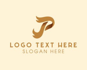 Fancy - Elegant Cursive Ribbon logo design