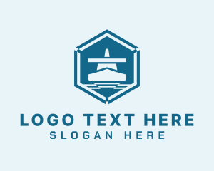 Shipment - Ship Cargo Forwarding logo design