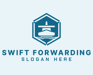 Ship Cargo Forwarding logo design