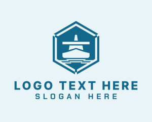 Express - Ship Cargo Forwarding logo design