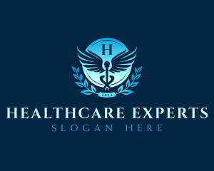 Caduceus Health Medical logo design