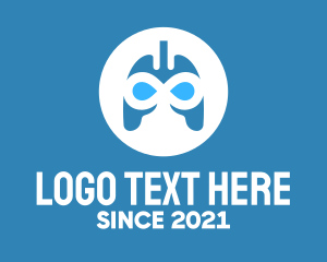 Lung - Blue Infinity Lungs logo design