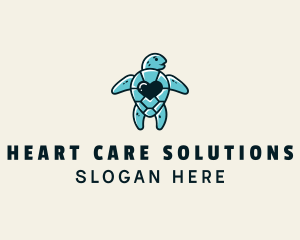 Cute Turtle Pet logo design