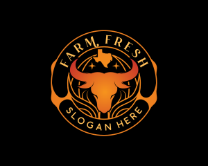 Bull Livestock Farm logo design