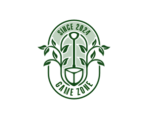 Garden Trowel - Plant Shovel Gardening logo design