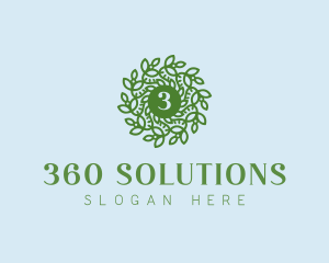 Natural Wreath Spa logo design