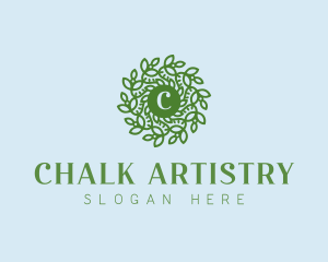 Natural Wreath Spa logo design