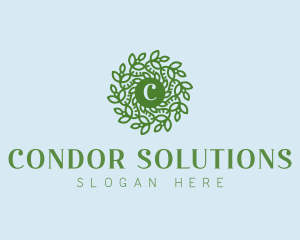 Natural Wreath Spa logo design