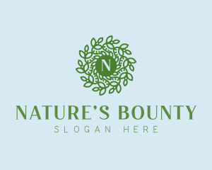 Natural Wreath Spa logo design