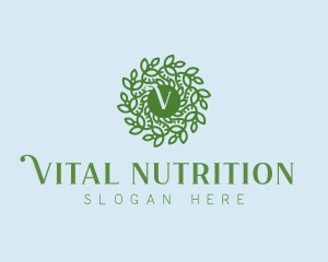 Natural Wreath Spa logo design