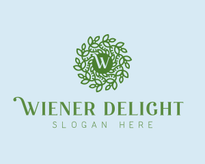 Natural Wreath Spa logo design