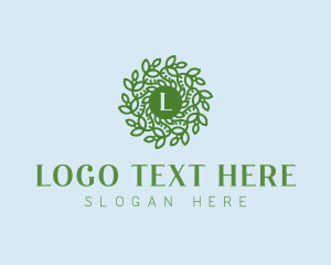 Green - Natural Wreath Spa logo design