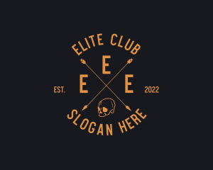 Club - Hipster Skull Club logo design