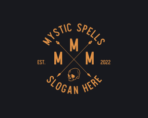 Witch - Hipster Skull Club logo design