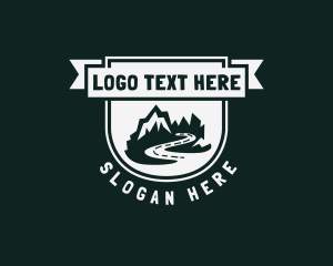 Scenery - Mountain Road Adventure logo design