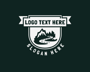 Traveler - Mountain Road Adventure logo design