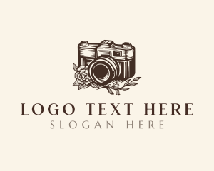 Plant - Flower Camera Film logo design