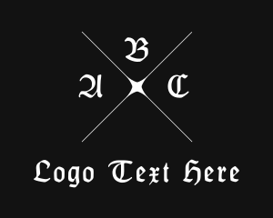Rock And Roll - Gothic Tattoo Studio logo design