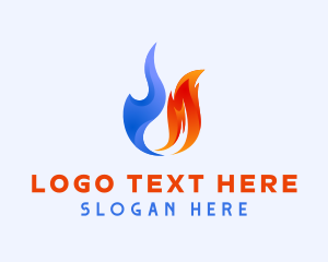 Element - Hot Cold Temperature logo design
