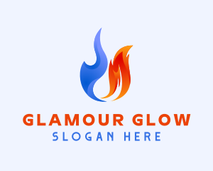 Hot - Hot Cold Temperature logo design