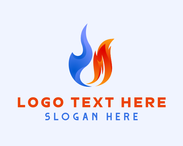 Heat - Hot Cold Temperature logo design