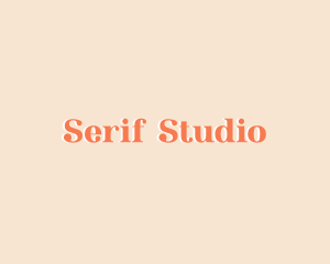 Serif - Funky Serif Hipster Brand logo design