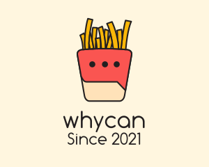 Food Store - French Fries Chat logo design