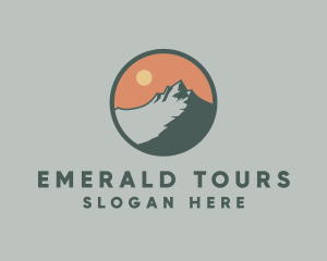 Mountain Peak Tour logo design