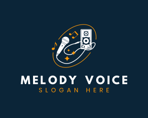 Singer - Singer Microphone Karaoke logo design