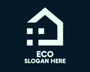 Town - Tech Pixel House logo design