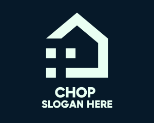 Village - Tech Pixel House logo design