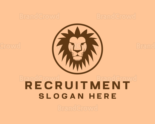 Brown Zoo Lion Logo