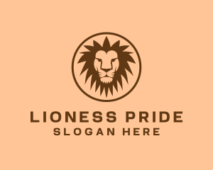 Brown Zoo Lion logo design