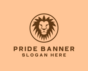 Brown Zoo Lion logo design