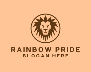 Brown Zoo Lion logo design