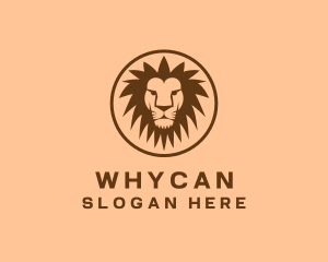 Gold Lion - Brown Zoo Lion logo design