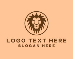 Brown Zoo Lion Logo