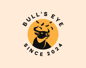 Confetti Bull Animal logo design