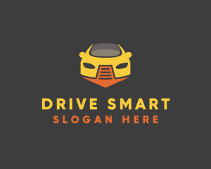 Driving School Arrow  logo design