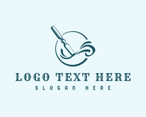 Logger - Chisel Woodwork Carpenter logo design