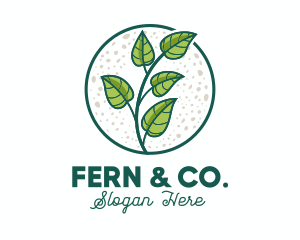 Fern - Green Tropical Leaves logo design