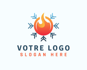 Industry - Warm & Cold Ventilation logo design