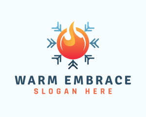 Warm & Cold Ventilation logo design