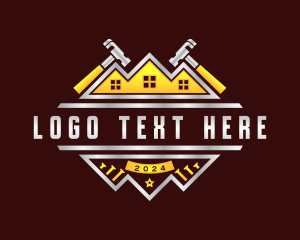 Tool - Hammer Roofing Construction logo design