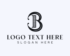 Artisanal - Stylish Antique Letter B logo design