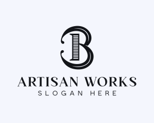 Craftsman - Stylish Antique Letter B logo design