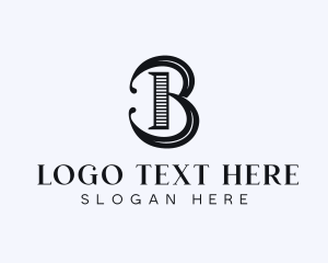 Stylish Antique Letter B Logo