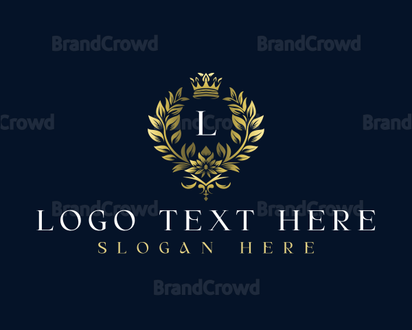 Luxury Wreath Crown Logo